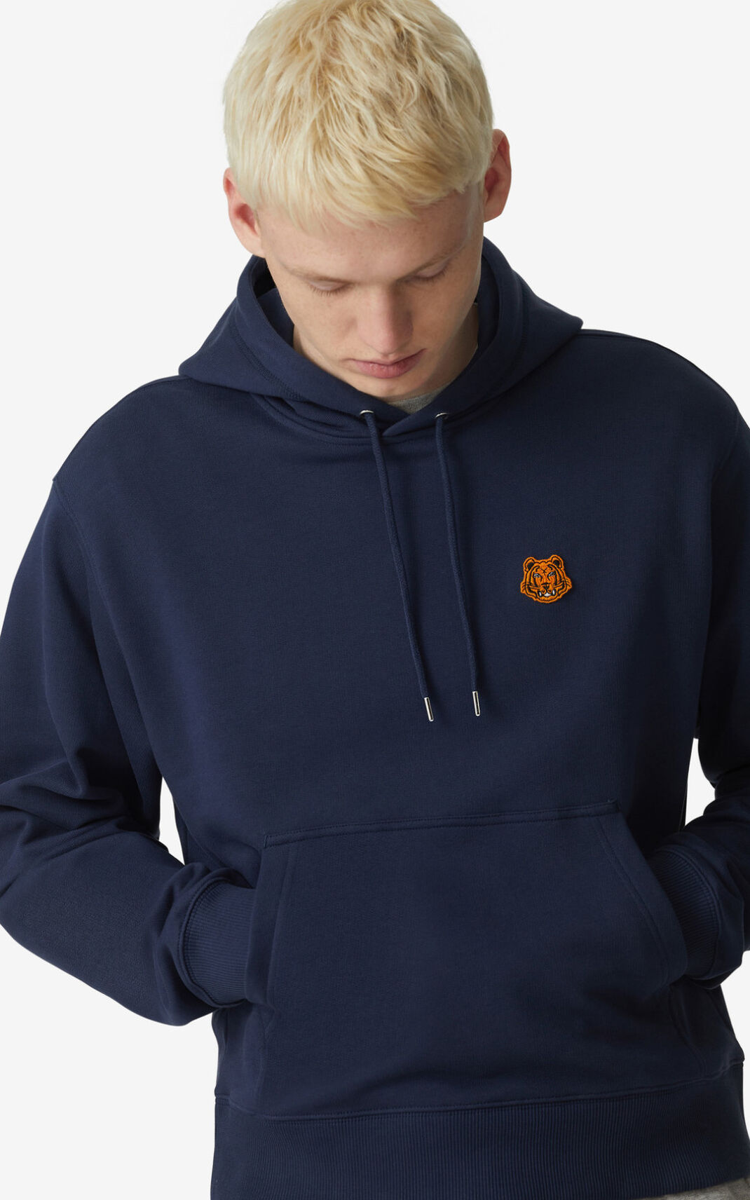 Sudaderas Con Capucha Kenzo Tiger Crest Hombre Azul Marino Azules - SKU.9355067